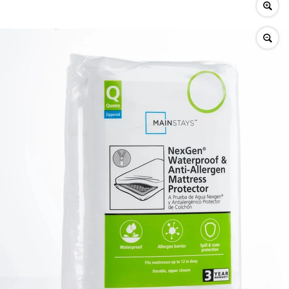 Mainstays NexGen White Mattress Protector